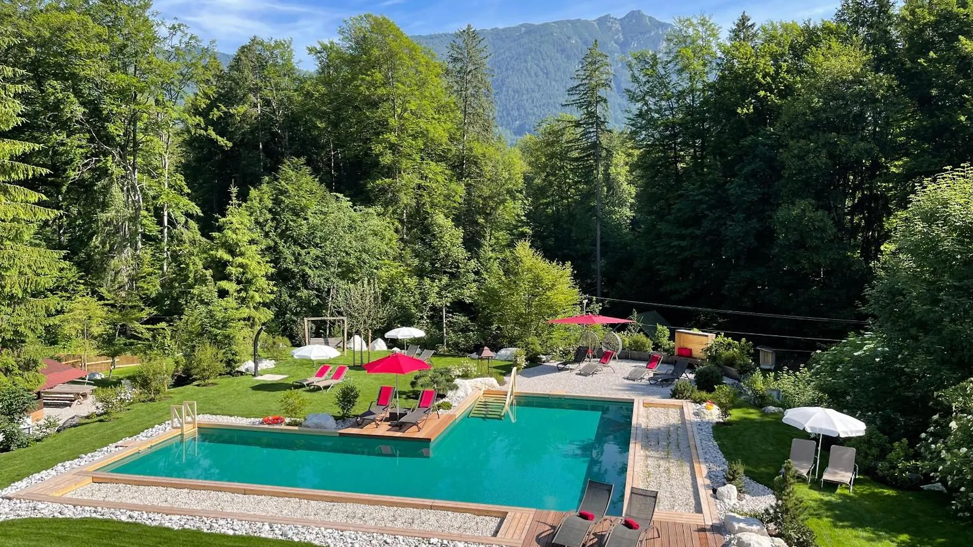 Bayern Resort Hotel - Adults Only - Mit Zugspitzblick - Eibsee-Naehe - Wellnessbereich - Naturpool Im Sommer Grainau